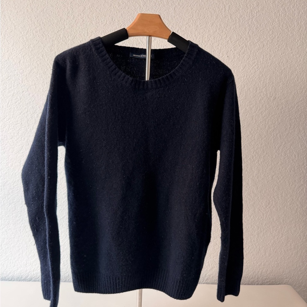 BRANDY MELVILLE dark blue Wool Sweater – Timeless Old Money Classic